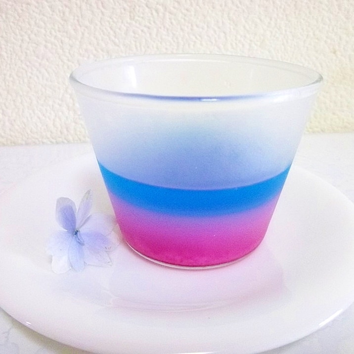 ヘルシーデザート かき氷シロップno二層寒天ゼリー レシピ 作り方 By へんてこぽこりんママ 楽天レシピ ヘルシーデザート かき氷シロップno二層寒天ゼリー レシピ 作り方 By へんてこぽこりんママ 楽天レシピ